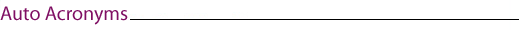 Auto Acronyms Test