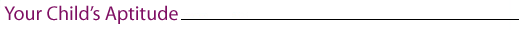Child Aptitude Test