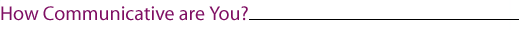 Communication Test