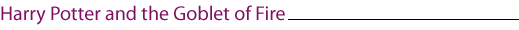 Harry Potter and the Goblet of Fire Quiz