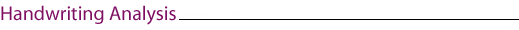 Handwriting Analysis