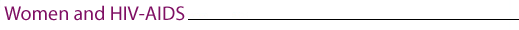 Women and HIV-AIDS Test
