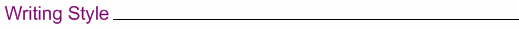 Writing Style Test